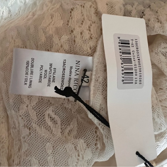 Nina Ricci Size 42 cream - Picture 3 of 5